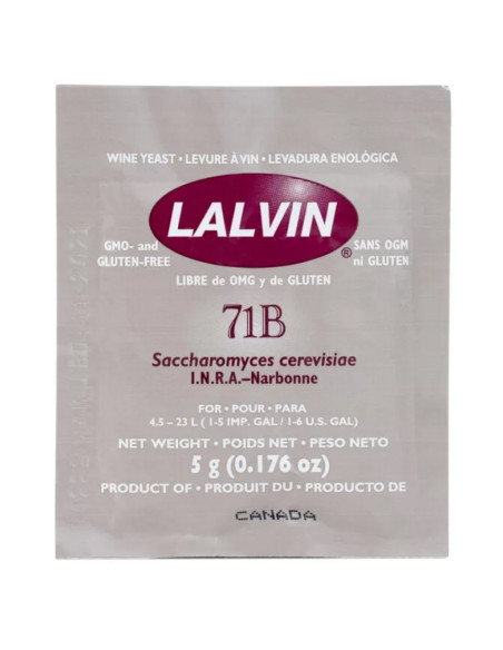 Дрожжи винные Lalvin Noveau 71B, 5 г