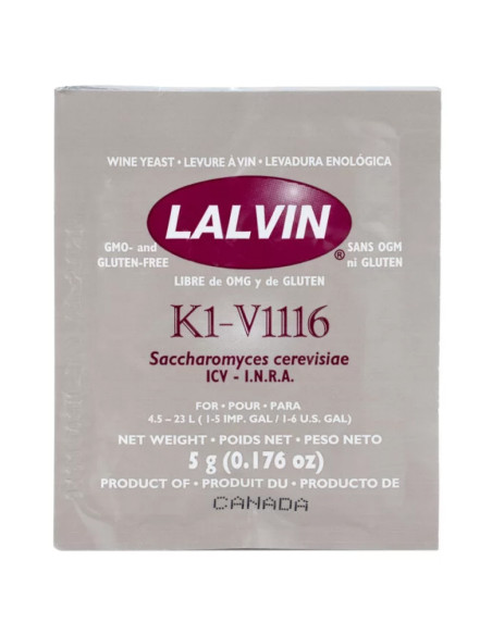 Дрожжи винные Lalvin All Purpose V1116, 5 г