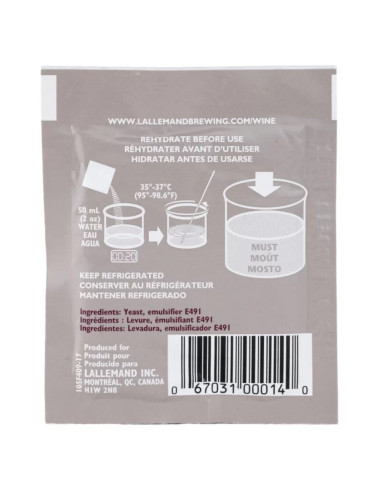 Дріжджі винні Lalvin All Purpose V1116, 5 г