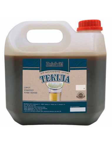 Сироп агавы Drink it Текила (темный), 4 кг