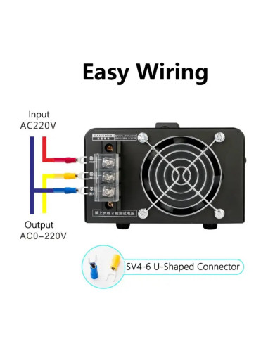 Регулятор напруги електронний AC220V, 8 кВт